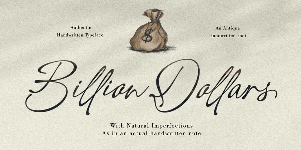 Billion Dollars font