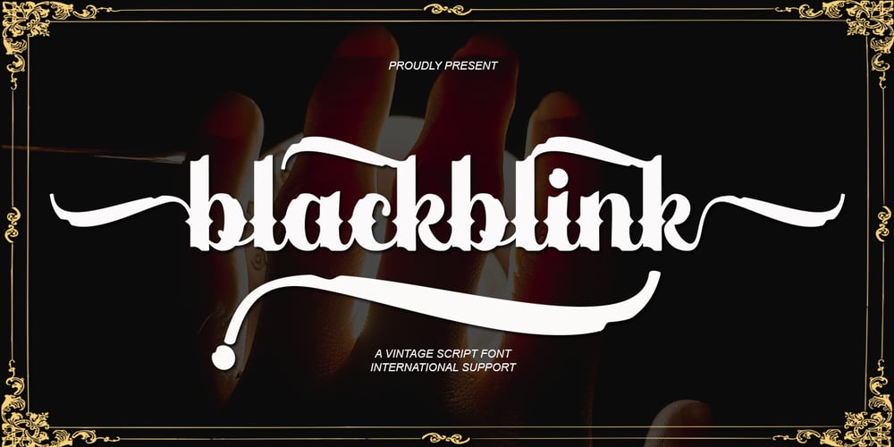 Blackblink font