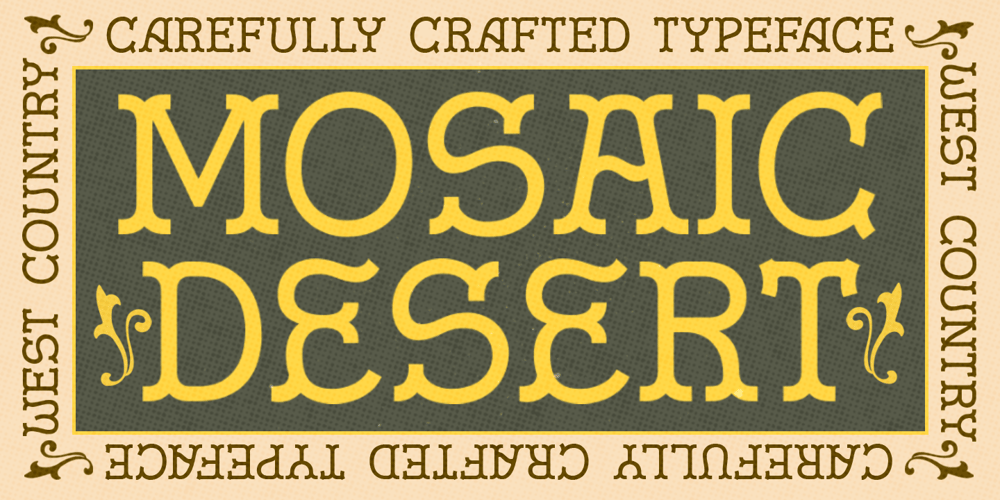 Mosaic Desert font
