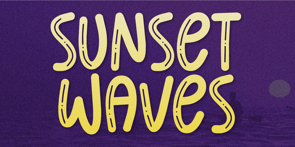 Sunset Waves font