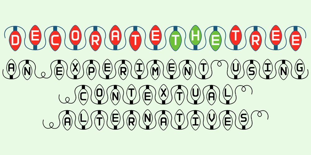 Decorate The Tree font