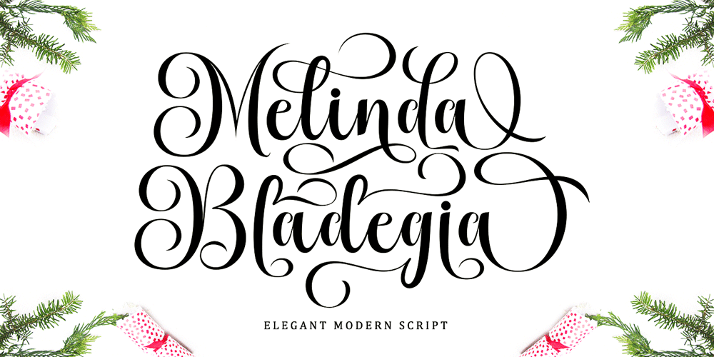 Melinda Bladegia font