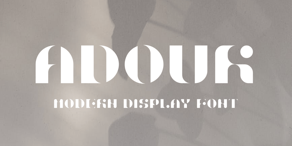 Adour Display font