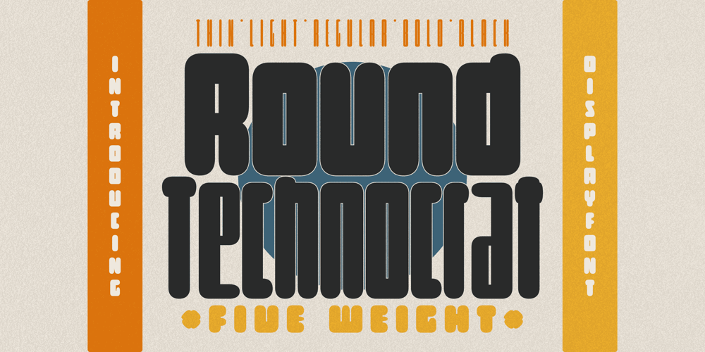 Round Technocrat font