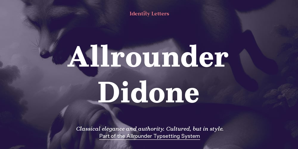 Allrounder Didone font