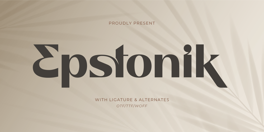 Epstonik font