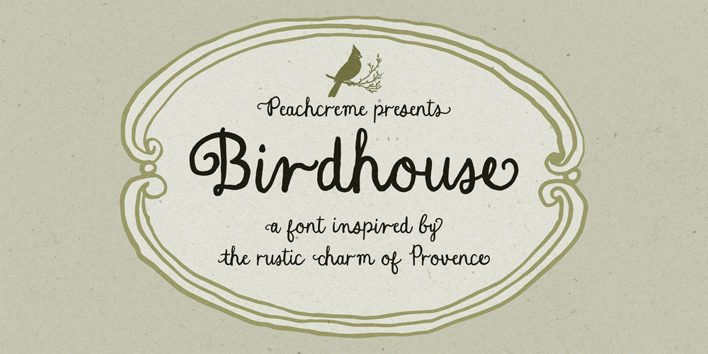 Birdhouse font