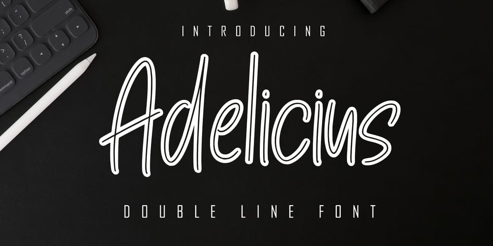 Adelicius font