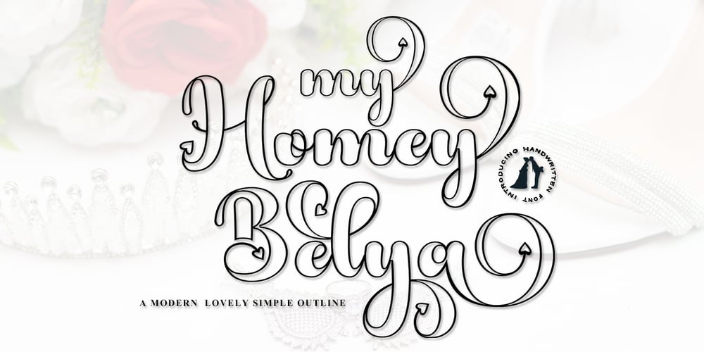 My Homey Belya Outline font