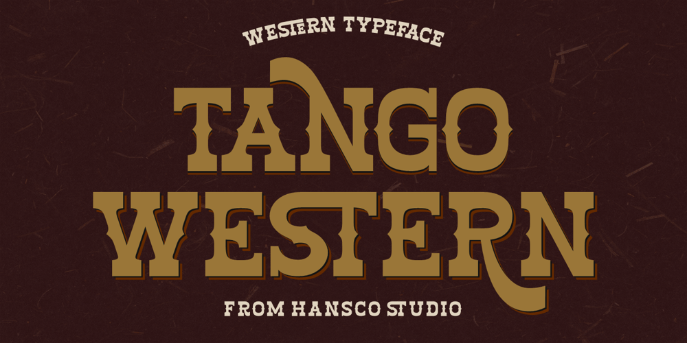 Tango Western font