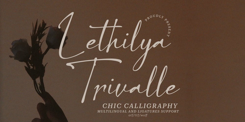 Lethilya Trivalle font