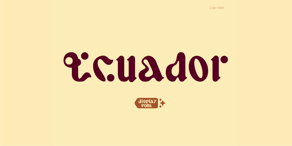 Ecuador font