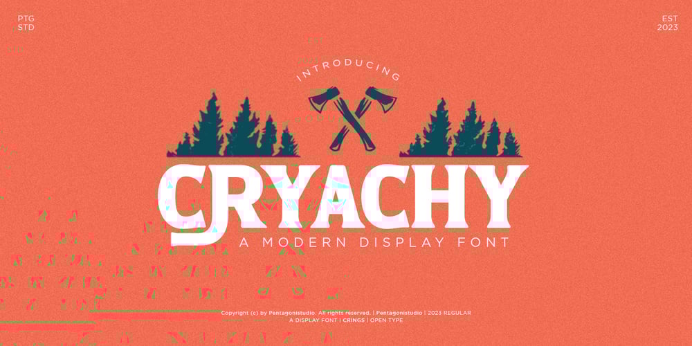 Cryachy font