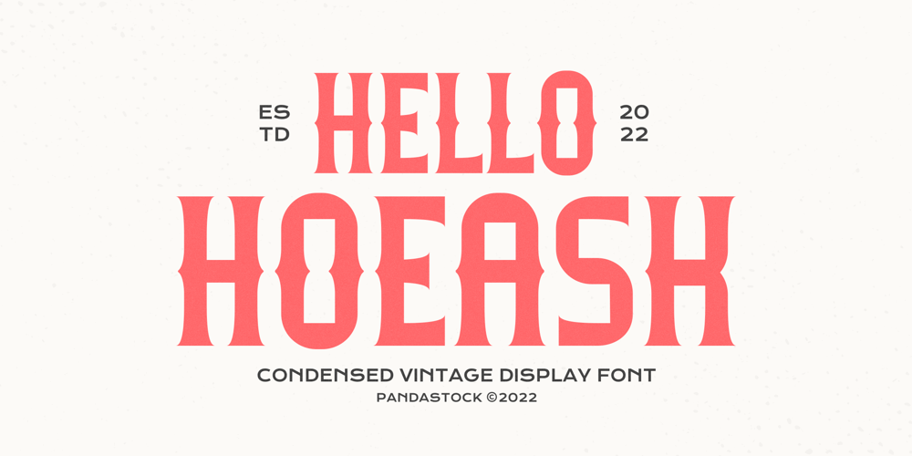 Hello Hoeask font