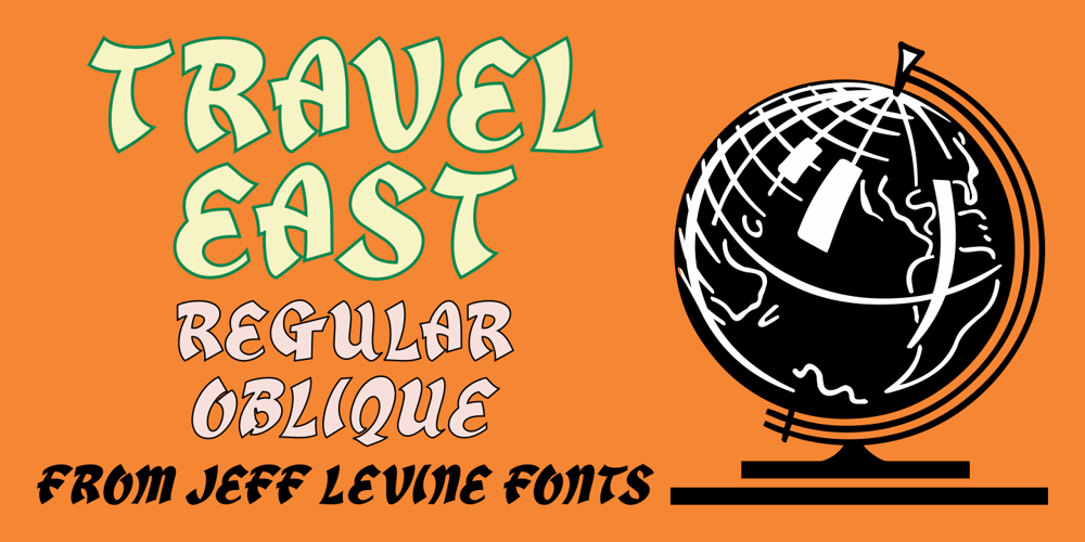 Travel East JNL font