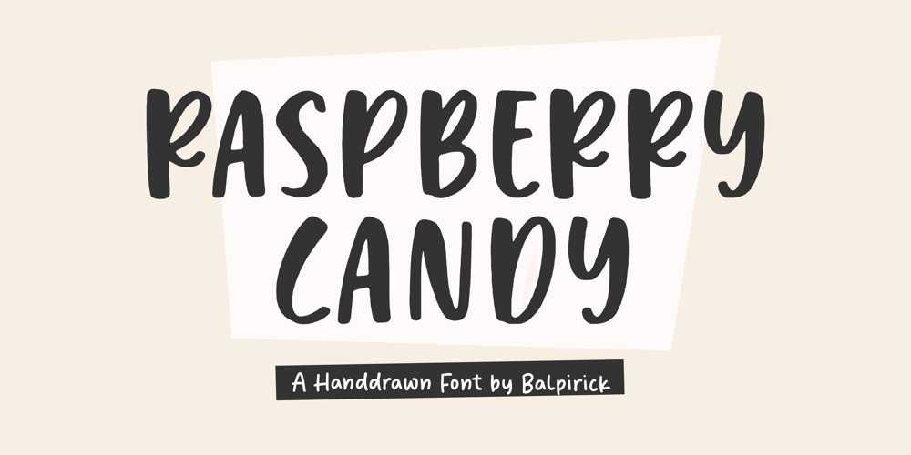 Raspberry Candy font