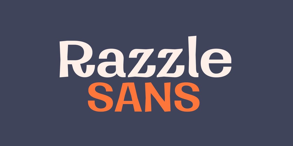 Razzle font