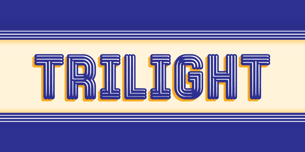 Trilight font