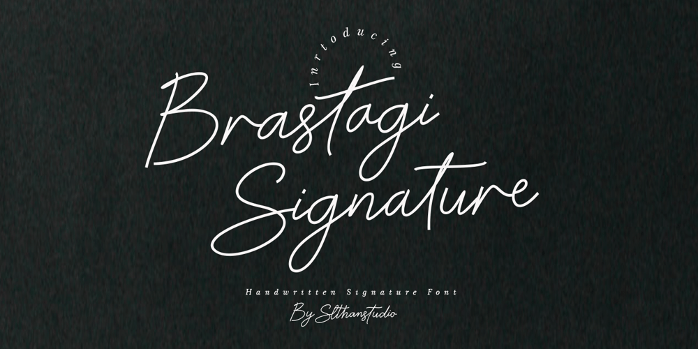 Brastagi Signature font