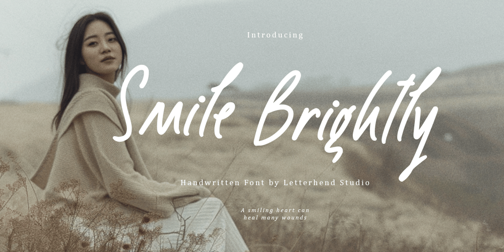Smile Brightly font