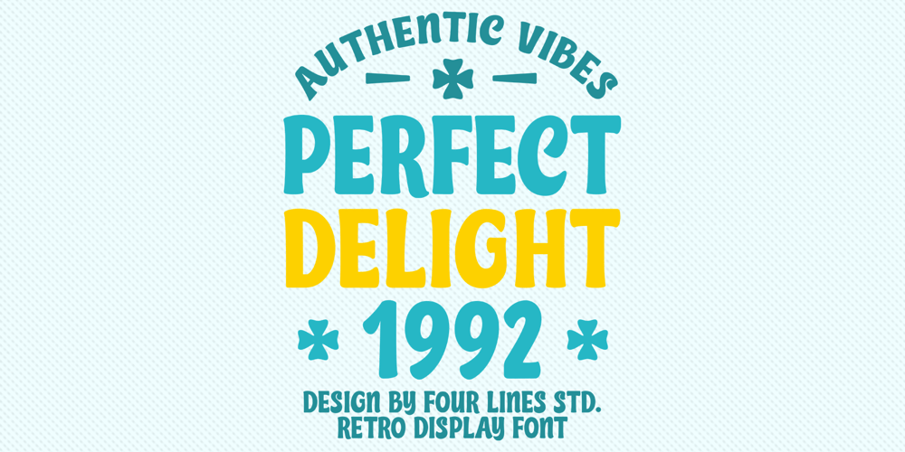 Perfect Delight 1992 font