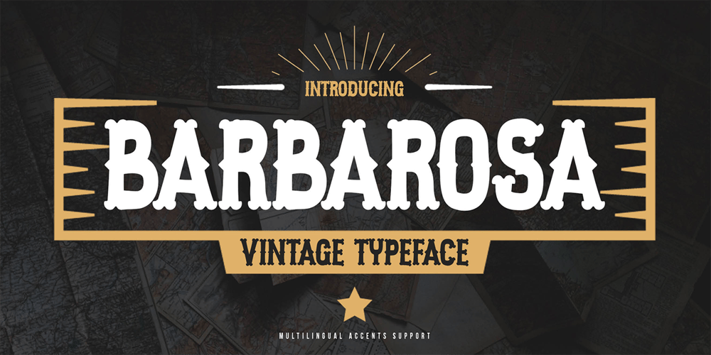 Barbarosa font