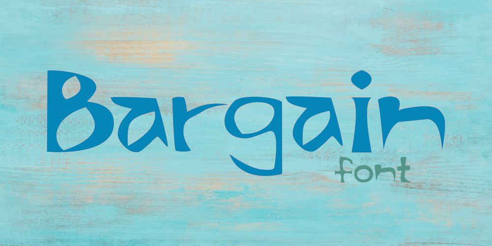 Bargain font