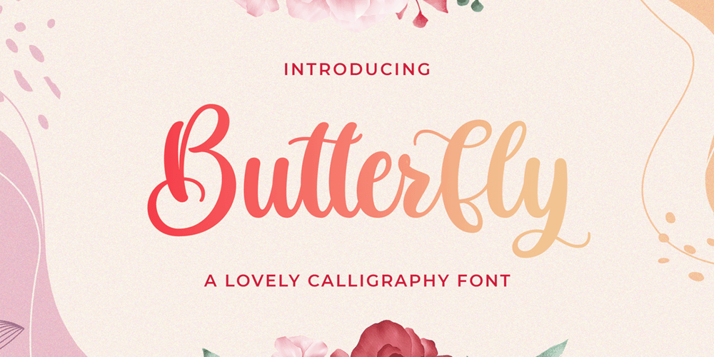 Butterfly font