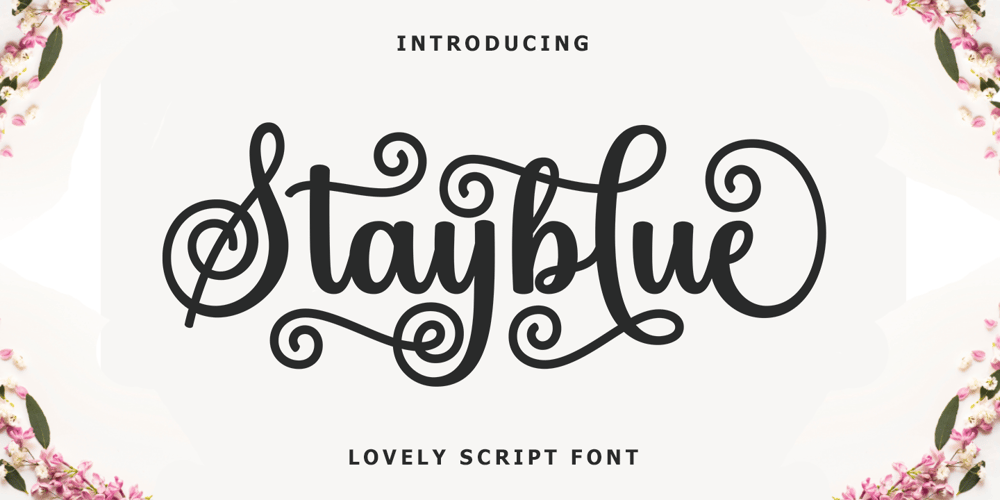 Stayblue Script font