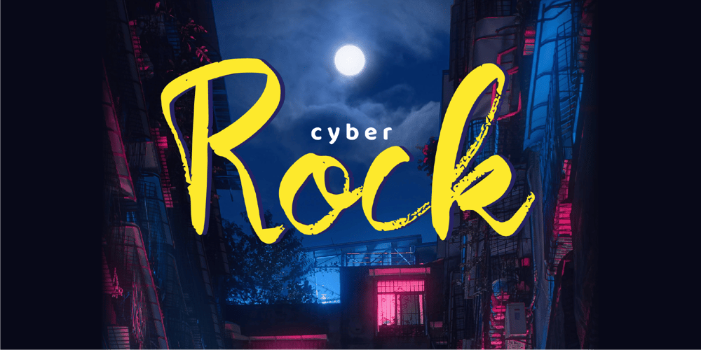 Cyber Rock font