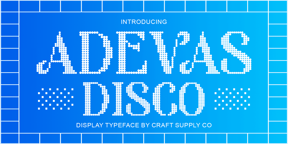 Adevas Disco font