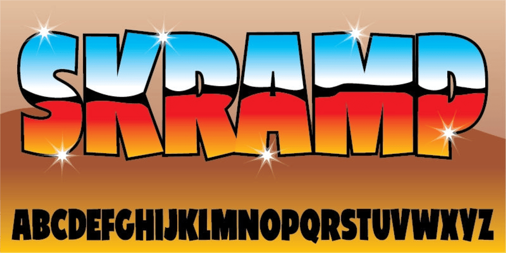 Skramp font