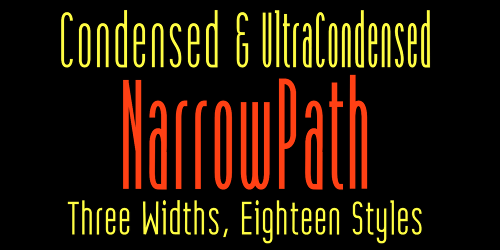 Narrow Path font