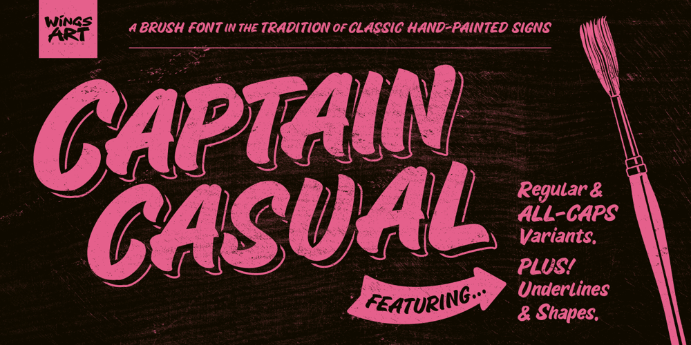 Captain Casual font