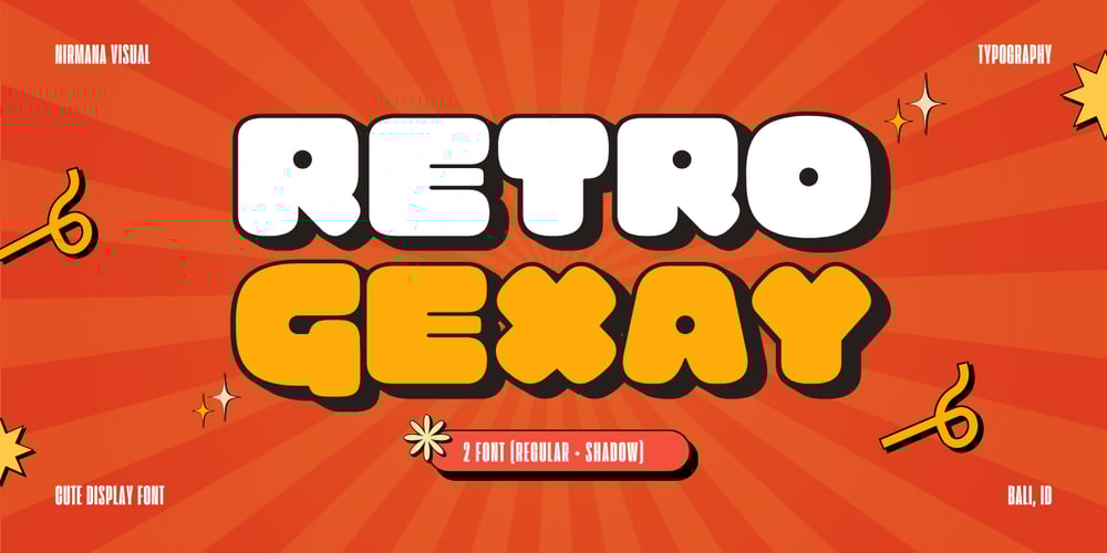 Retro Gexay font