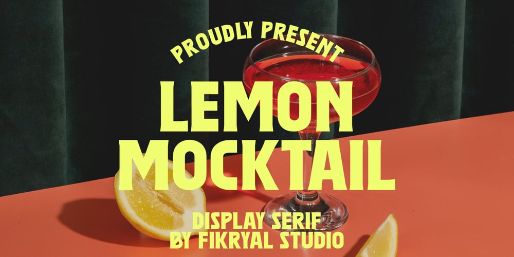 Lemon Mocktail font