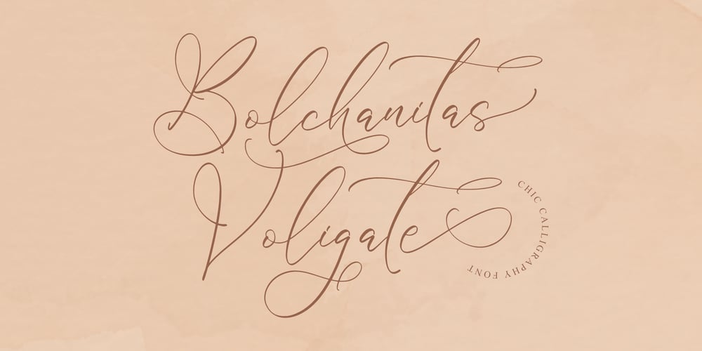 Bolchanitas Voligate font