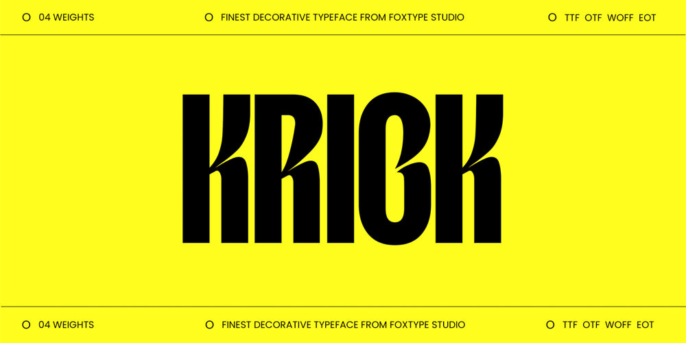 Krick font