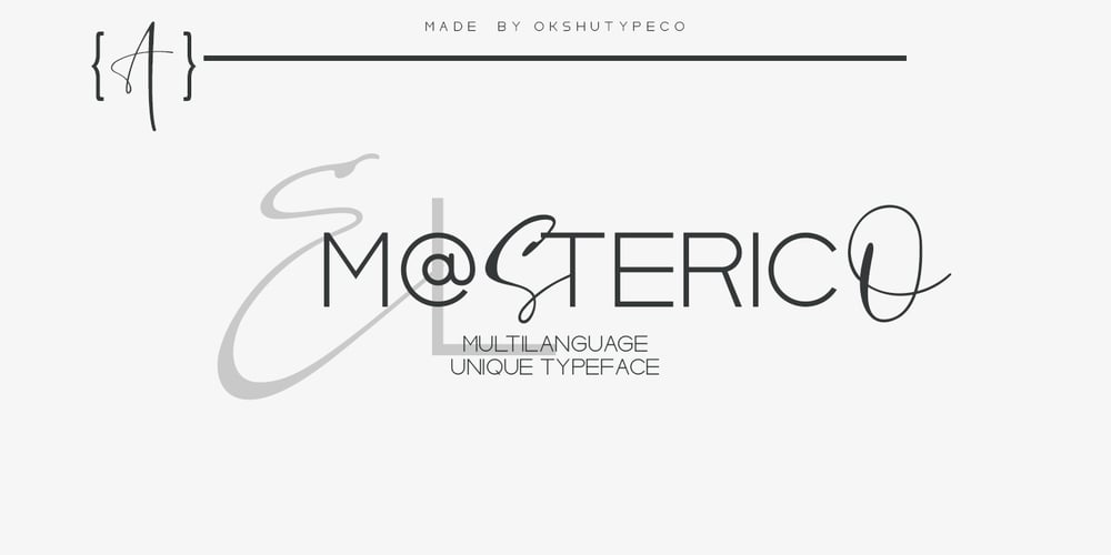 El Masterico font