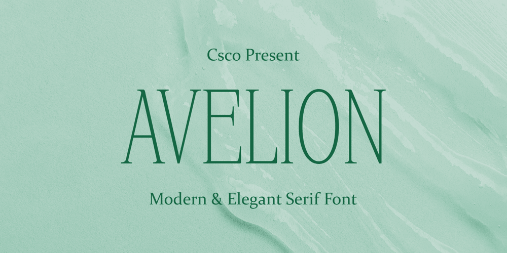Avelion font
