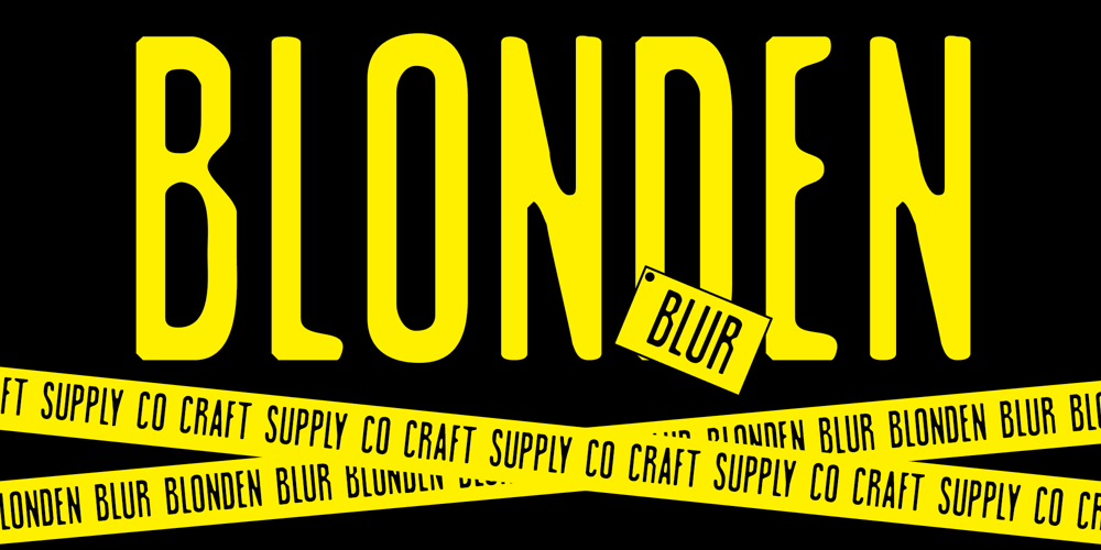 Blonden Blur font