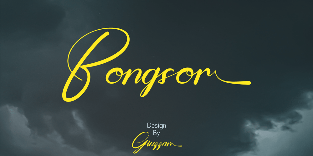 Bongsor font