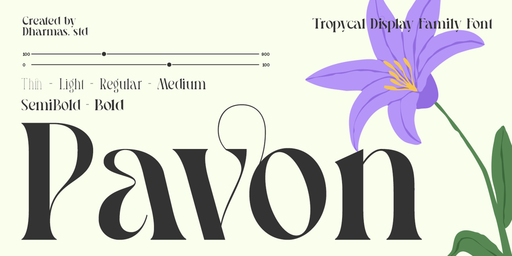 Pavon font