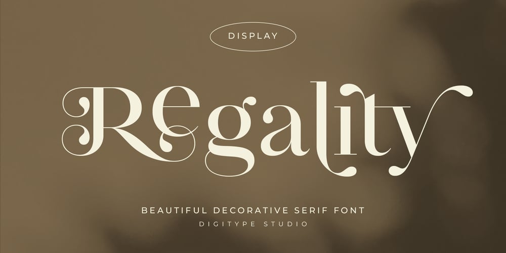 Regality Display font
