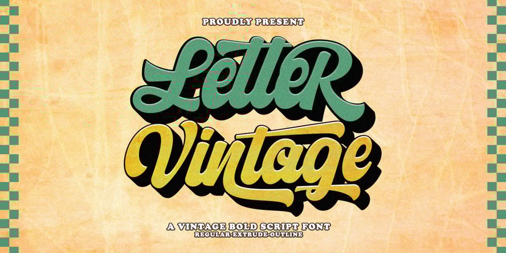Letter Vintage font