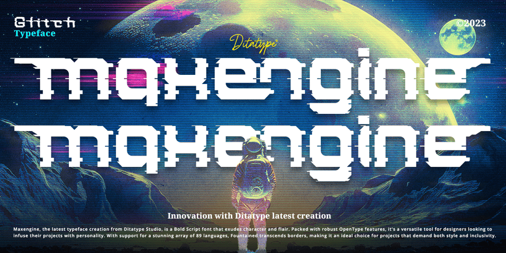 Maxengine font