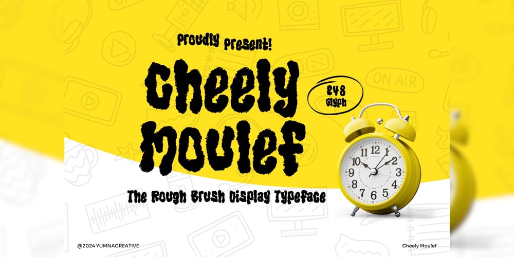 Cheely Moulef font