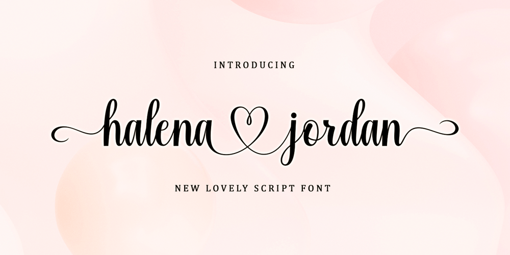 Halena Jordan font