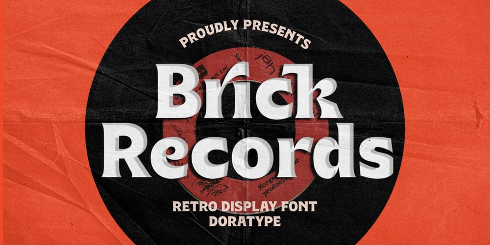 Brick Records font