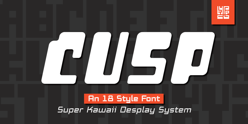 Cusp font